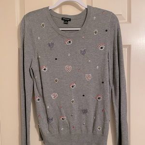 Sweater with Rhinestone detail